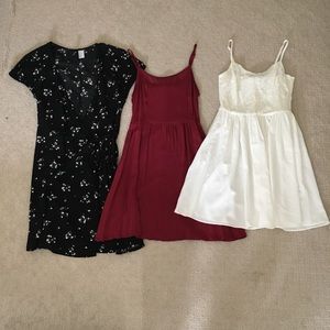 Bundle of 3 H&M dresses